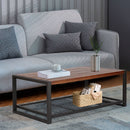 Console Coffee Table With Reclaimed Wood Finish, For Living Room - Natural by Unique Piece Furniture
