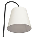 Seoul - Floor Lamp With Rotary Switch Wood Table Base - Black / White by HouseOfZazla