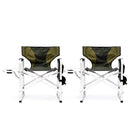 Padded Folding Outdoor Chair With Side Table And Storage Pockets, Lightweight Oversized Directors Chair For Indoor, Outdoor Camping, Picnics And Fishing by HouseOfZazla