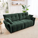Modern Sofa & Pillows, Textured Cover, High Rebound Cushions by HouseOfZazla