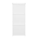 Wardrobe With 3 Drawers High Wardrobe Armoire With Rattan For Living Room Organizer - White by HouseOfZazla
