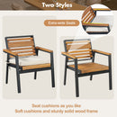 Modern 7-Piece Dining Set with Acacia Wood and Iron Frame by HouseOfZazla