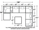 Posh - Modular Sectional And Ottoman