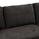 Modern L-Shape 3 Seat Reversible Sectional Couch, Pull Out Sleeper Sofa With Storage Chaise And 2 Stools For Living Room Furniture Set by HouseOfZazla