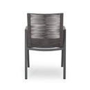Outdoor Modern Aluminum Dining Chair Set With Rope Sea (Set of 2) by HouseOfZazla