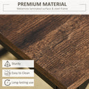 5-Piece Industrial Dining Table Set, Bar Table & 4 Stools Set, Space Saving for Pub & Kitchen, Black/Brown