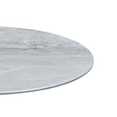 Circa - 17.5" End Table With Marble Textured Top by HouseOfZazla
