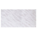 Zander - Dining Table - White Printed Faux Marble Top & Mirrored Silver
