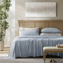 4-Piece Queen Stretch Jersey Sheet Set,Blue by Montret