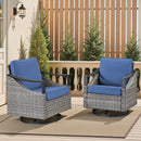 Outdoor Swivel Rocking Glider Chairs Set of 2