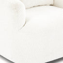 360° Swivel Barrel Sofa Chair with Throw Pillow, Chenille Upholstered Accent Chair, Beige, 38.2'