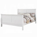 Louis Philippe III White Finish Queen Bed