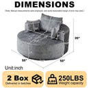 Swivel Chair With Rotating Base For Living Room