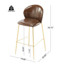 Kira - Upholstered Bar Stool (Set of 2) by HouseOfZazla