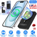 5000mAh Magsafe 3 In 1 Portable Charger PD22.5W Magnetic Fast Charger Fast Charging Power Bank Fit For IOS Phone 15/14 Samsung Galaxy S24 And More