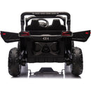 24V Two-Seater Kids Ride On UTV W/Parents Remote Control,Four-Wheel Suspension,Slow Start,Large wheel design,Anti-collision bar,Storage space,Music,USB,Bluetooth,Volume control,LED lights for Kids 3+.