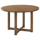 Graham - 5 Piece Round Dining Table Set - Walnut by HouseOfZazla