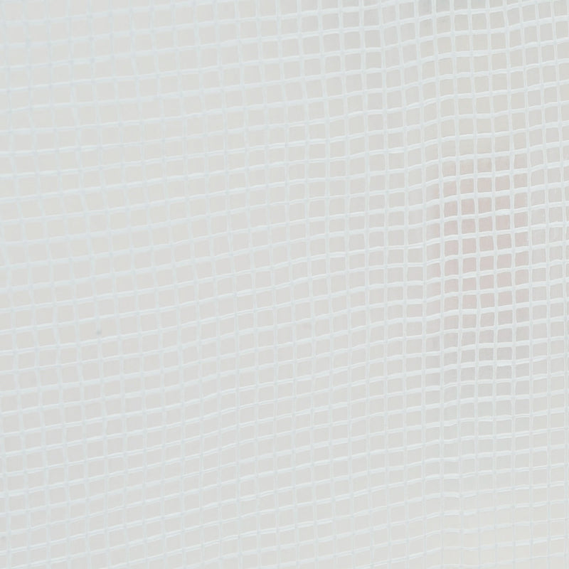 15' x 7' x 7' Walk-In Tunnel Greenhouse, Large Garden Hot House Kit with 6 Roll-up Windows & Roll Up Door, Steel Frame, White