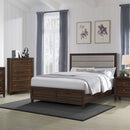 Anza - 2 Drawer Nightstand Bedside Table With Smooth Storage - Walnut by HouseOfZazla