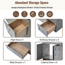 Shaker Free Standing Bathroom Vanity Cabinet & Sink, Soft Close Drawers, Soft Close Doors by HouseOfZazla