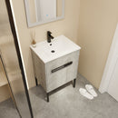 24 Inch Bathroom Vanity, Freestanding Bathroom Vanity or Floating is Optional Conversion-00324CG-1-G-BL9060B(KD-Packing)