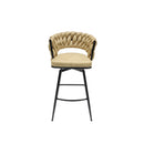 Bar Stool 360 Swivel With Back Footrest by HouseOfZazla