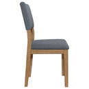 Topeka - Upholstered Dining Side Chair (Set of 2) - Brown