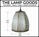 Rustic Octagon Galvanized Dome Industrial Pendant Light Fixture by The Lamp Goods