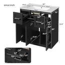 Bathroom Vanity With Undermount Sink, Soft-Close Doors, Drawers, Ceramic Sink by Unique Piece Furniture