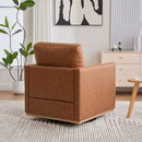 30.7"W Upholstered Square Swivel Accent Chair