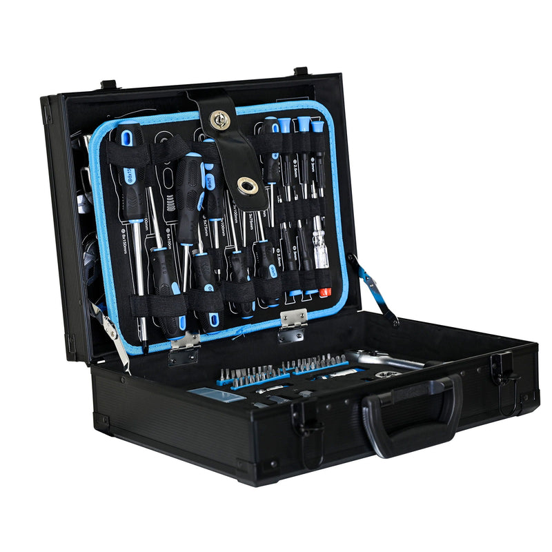 Combined Maintenance Tool Suitcase 247 Pieces Of Basic Home Maintenance Tool Set General Machinery Tool Set - Blue, photo 7 of 9
