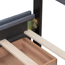 Upholstered Platform Bed With Classic Headboard And Drawers, No Box Spring Needed by HouseOfZazla