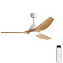 Bredoom Ceiling Fan With Remote Control And LED Light, Blades, Reversible DC Motor For Indoor / Outdoor Use by Unique Piece Furniture