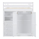 Loft Bed With Built In Wardrobe, Shelves And Drawers by HouseOfZazla