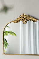 Arched Wall Mirror With Metal Frame, Wall Mirror For Living Room by Unique Piece Furniture