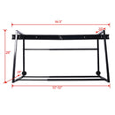 Heavy Duty Adjustable Garage Wall Multi-Tire Rack Storage - Black by HouseOfZazla
