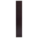 Theo 71-inch 6-shelf Bookshelf Cappuccino
