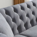 Chesterfield Sofa With Rolled Arms And Nailhead Trim by HouseOfZazla