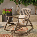 Outdoor Reclining Rocking Chair - Gray by HouseOfZazla