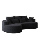 Curved Oversized Sectional Sofa With Extra Deep Seat by HouseOfZazla