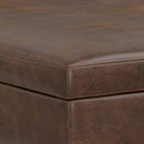Owen - Multifunctional Square Coffee Table Storage Ottoman by HouseOfZazla