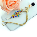 Peacock Crystal Dust Plug for 3.5mm Phone Jack