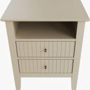 Fluted Nightstand With 2 Drawers by HouseOfZazla