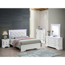 Bed With LED Light Accents Headboard by Unique Piece Furniture