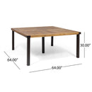 9-Piece Acacia Wood Outdoor Patio Dining Set