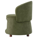 Green Pet Friendly Chair with Hidden Pet Nook and Convertible Stool by HouseOfZazla