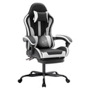 Ergonomic Gaming Chair with Footrest and Lumbar Support