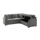 Modern L Shaped Sectional Sofa Bed With Hidden Storage Upholstery by HouseOfZazla