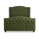 Marcella - Upholstered Shelter Headboard Bed Set by HouseOfZazla