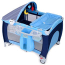 Foldable Baby Crib Playpen with Mosquito Net and Bag by LJGDeals